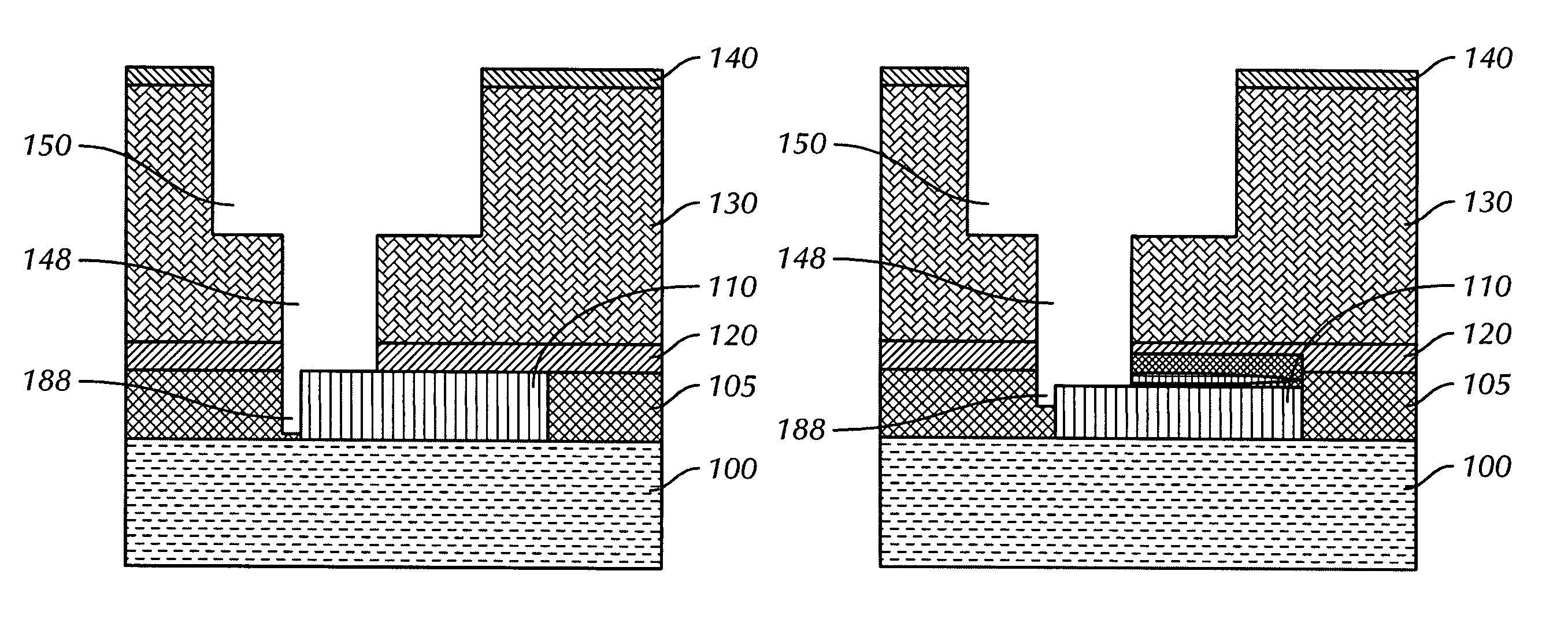 Cobalt tungsten phosphate used to fill voids arising in a copper metallization process