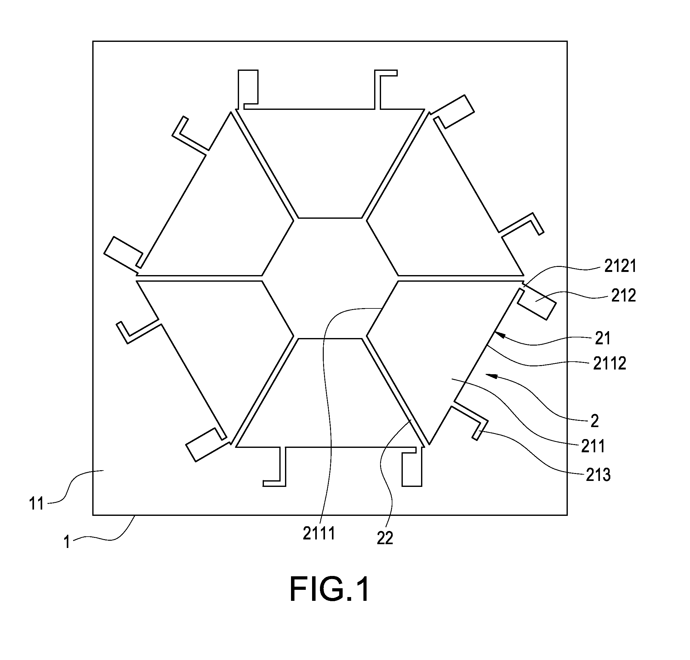 Planar array antenna structure