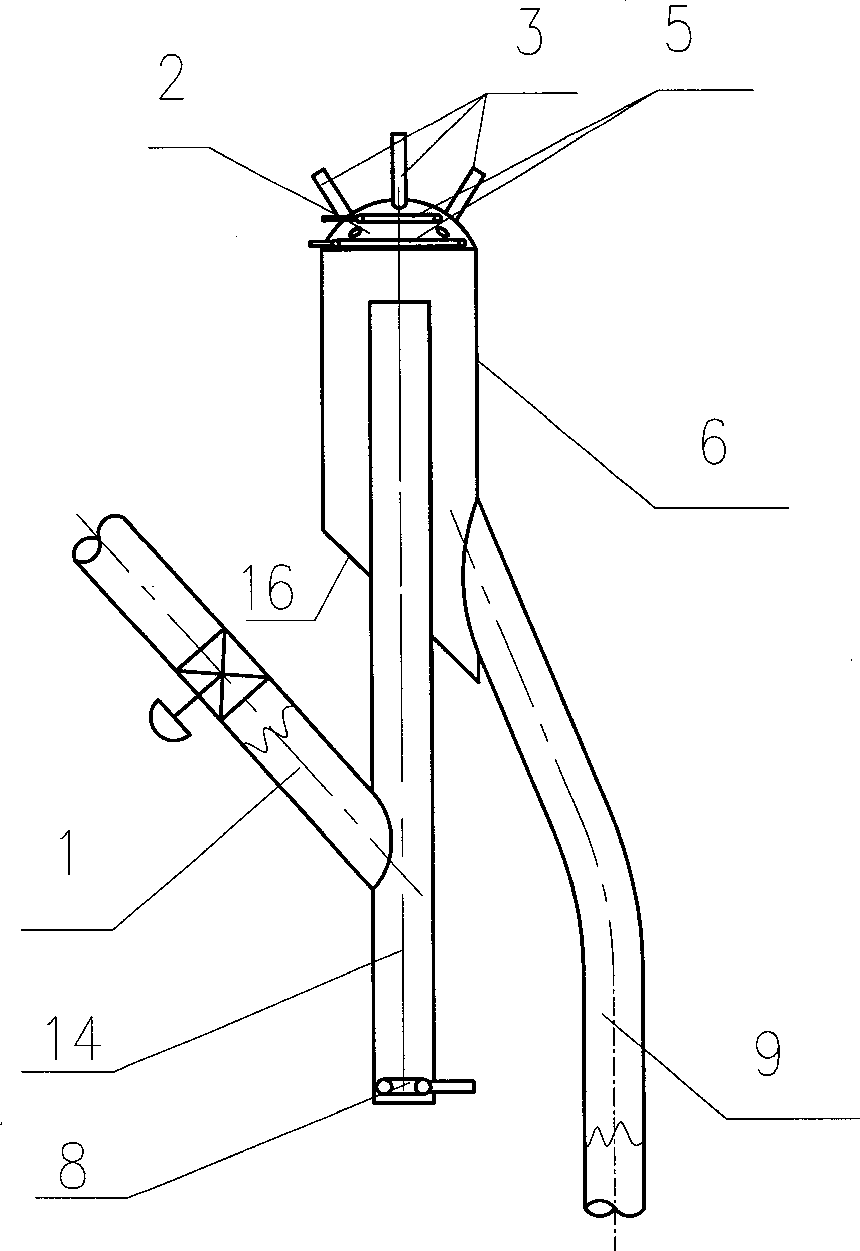 Descending catalytic cracking reactor