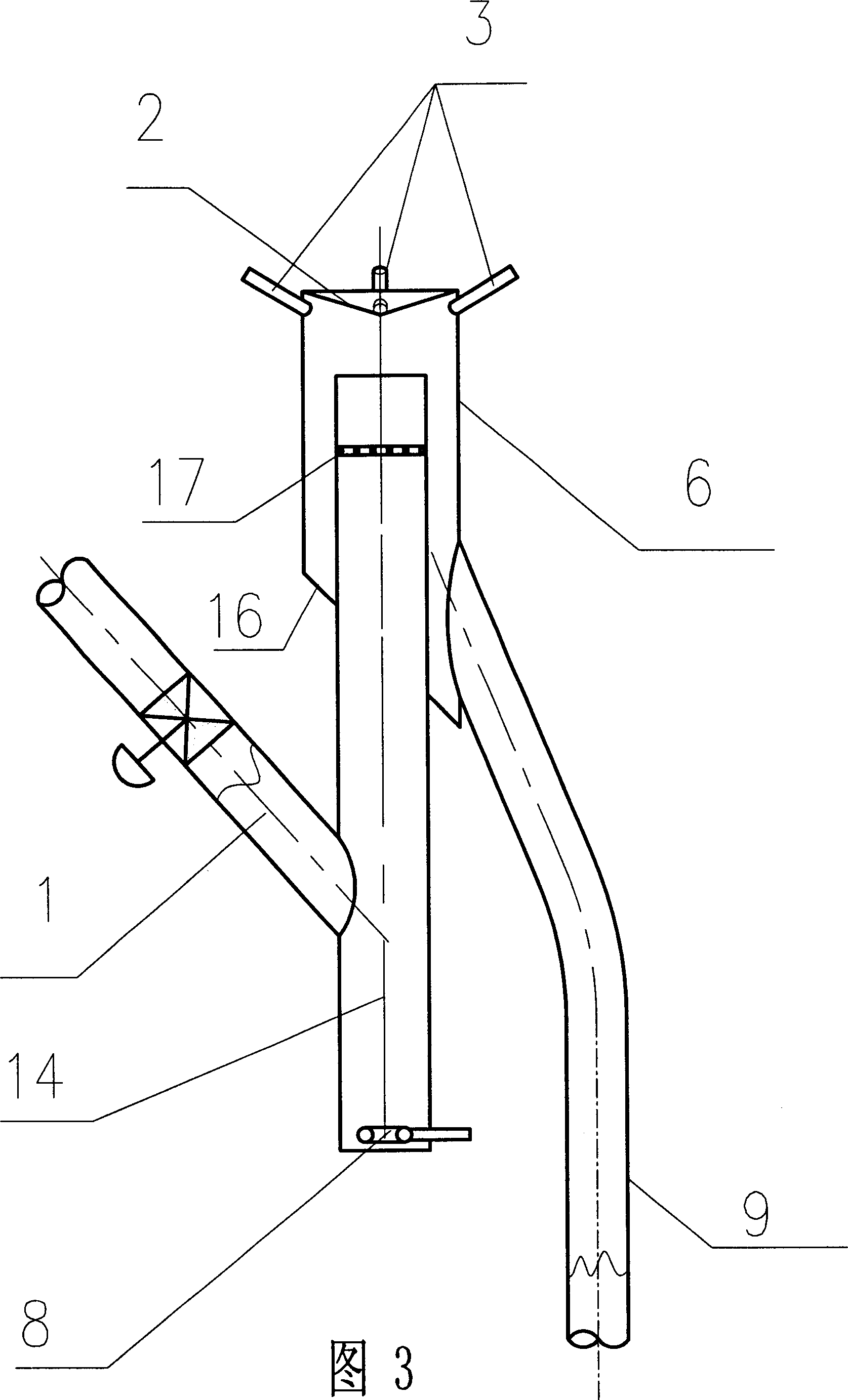 Descending catalytic cracking reactor