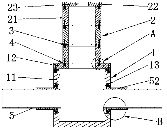 Assembly-type prefabricated concrete checking well and construction method thereof