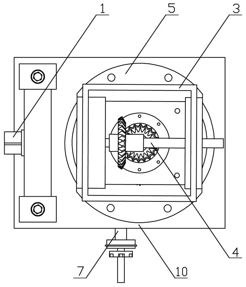 Rotating spindle box for conical part machining