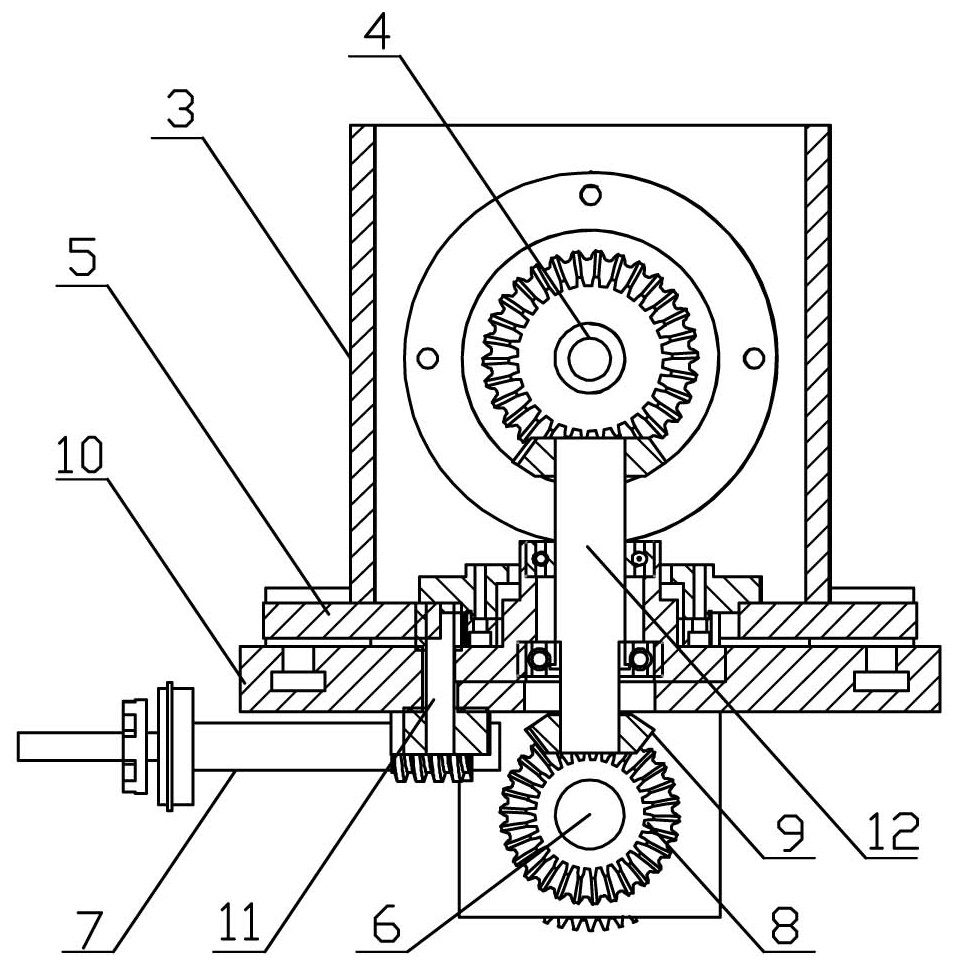 Rotating spindle box for conical part machining