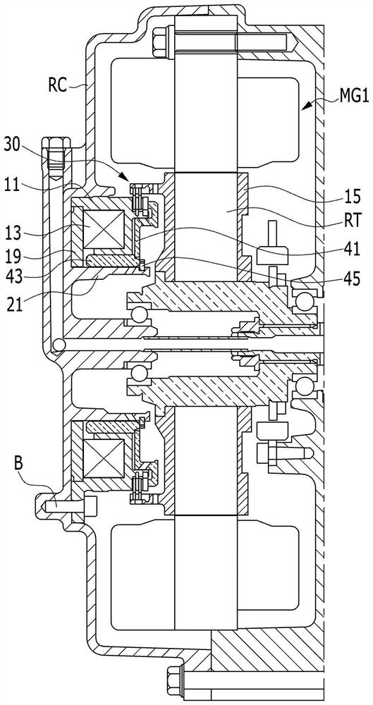 Electromagnetic brake system for transmission