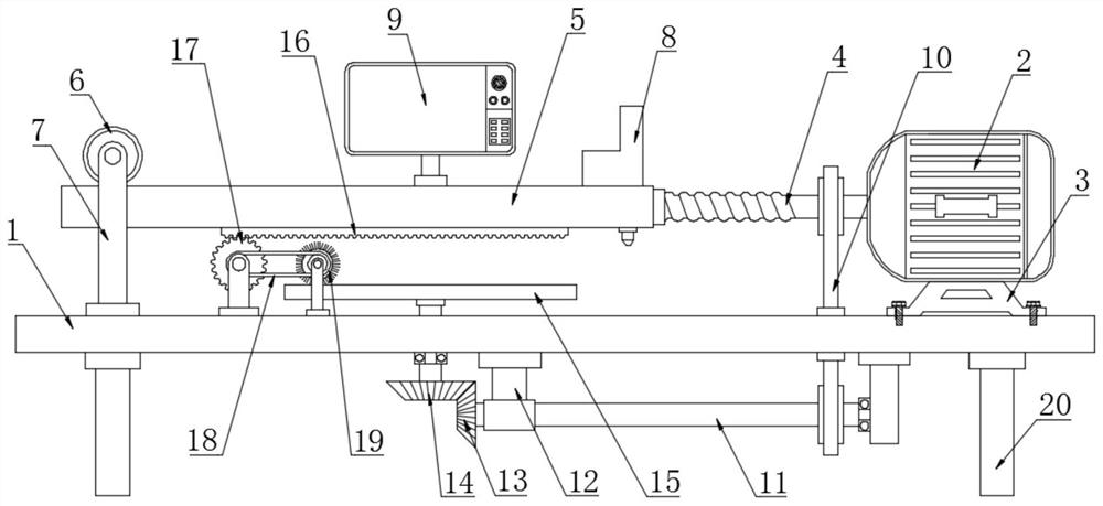 A metal non-destructive flaw detection device with electronic display function