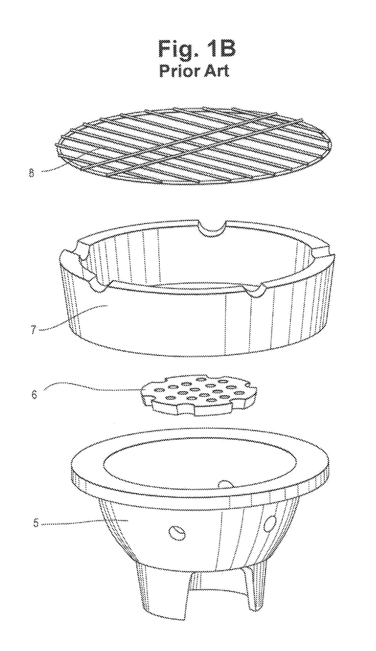 Fuel efficient grill for direct and indirect cooking