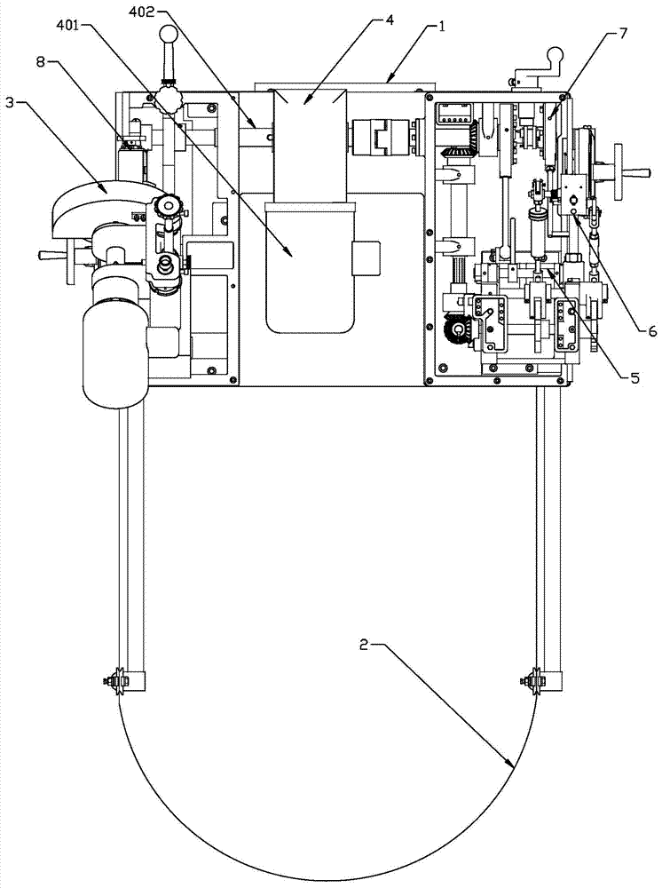 Saw tooth automatic machining device for band saw