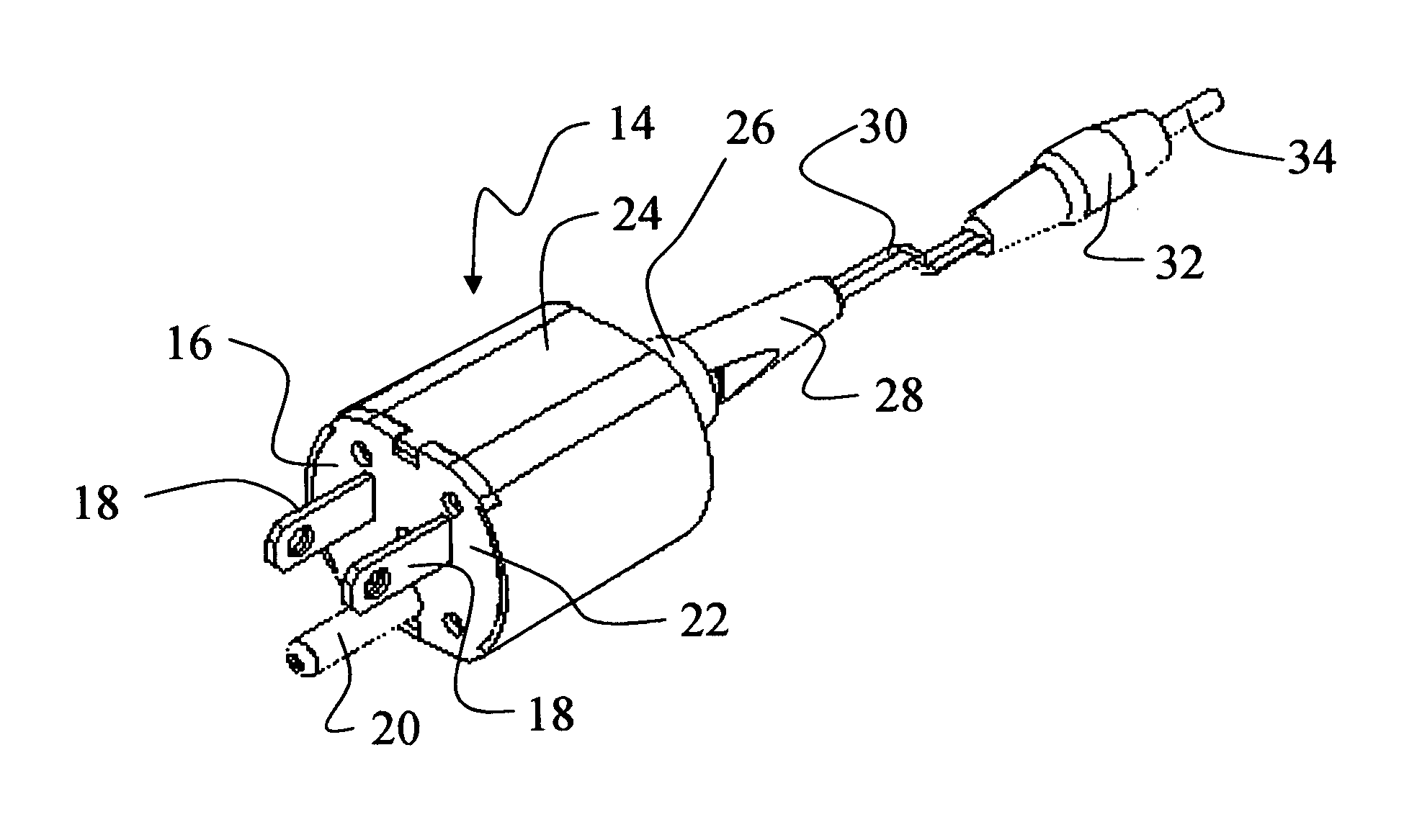 Compact contour electrical converter package