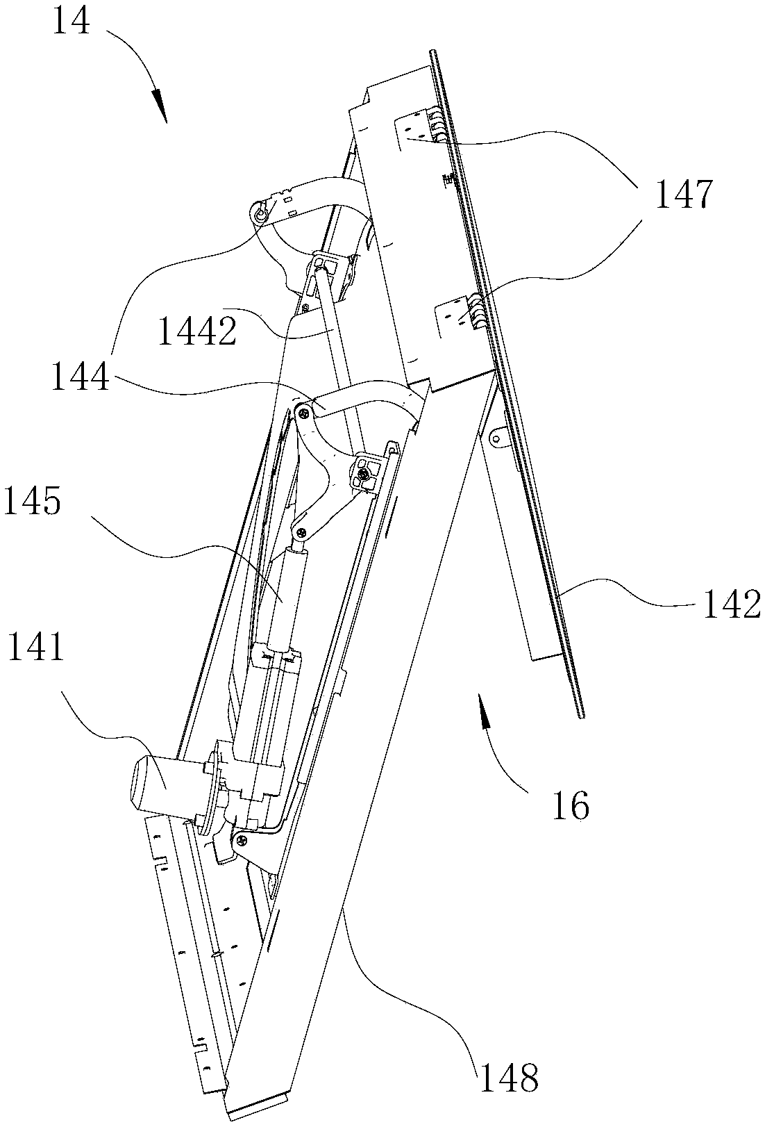 Extractor hood and control method for opening and closing panel assembly