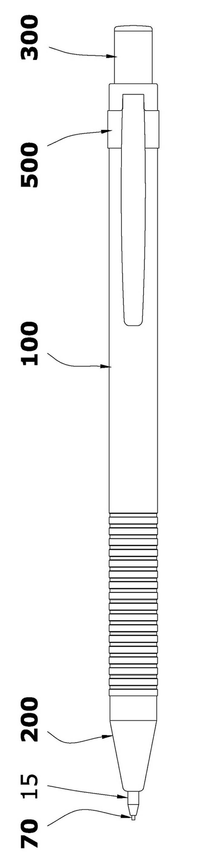 Micro adaptive core for propelling pencil