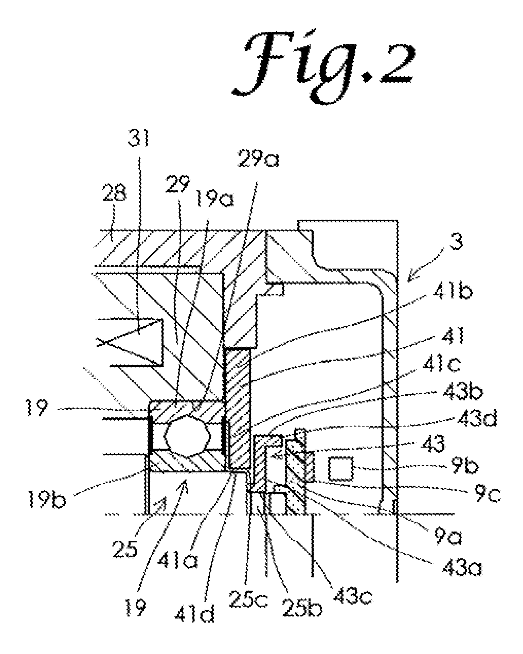 Motor with an electromagnetic brake