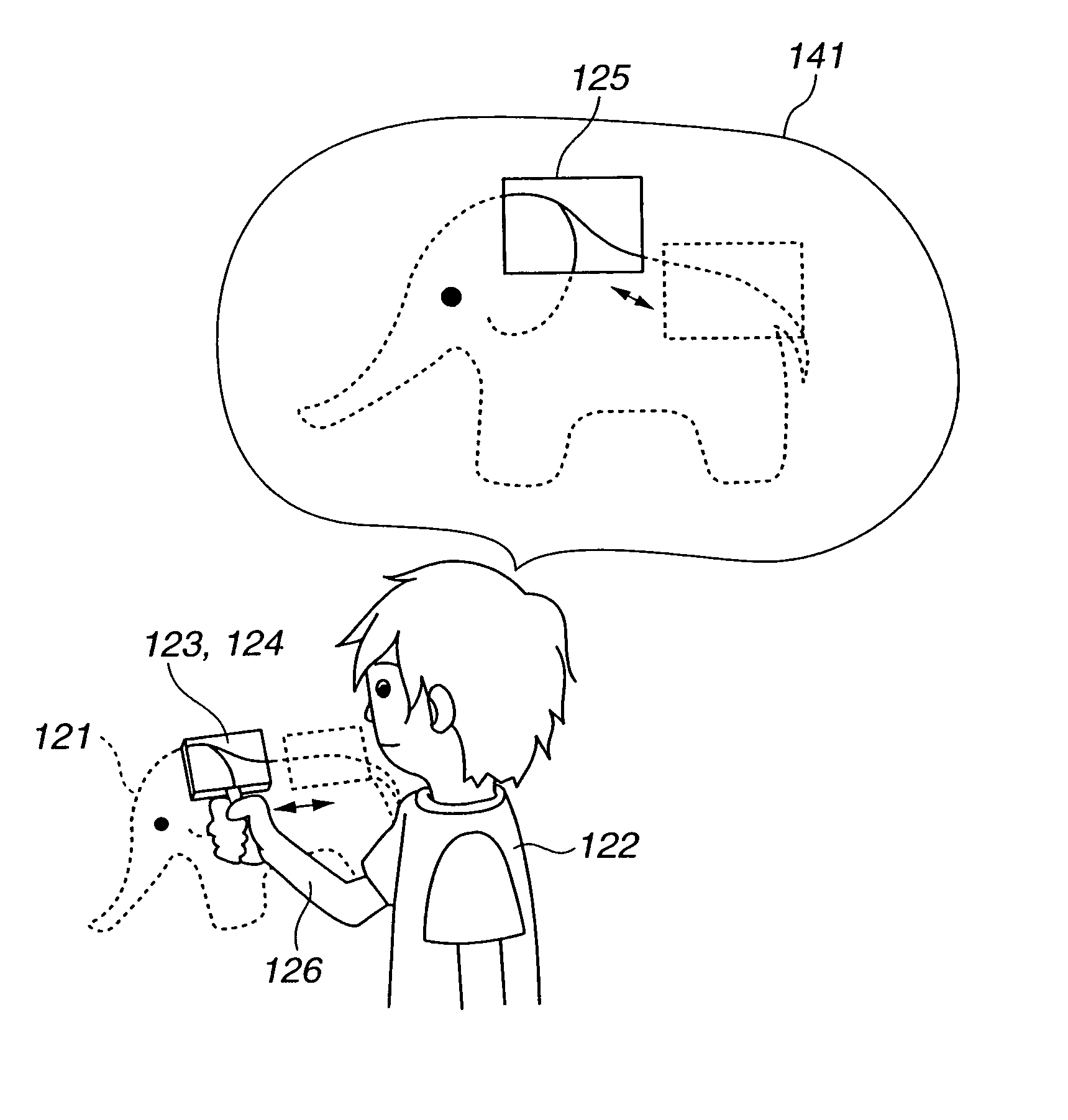 Image information displaying device