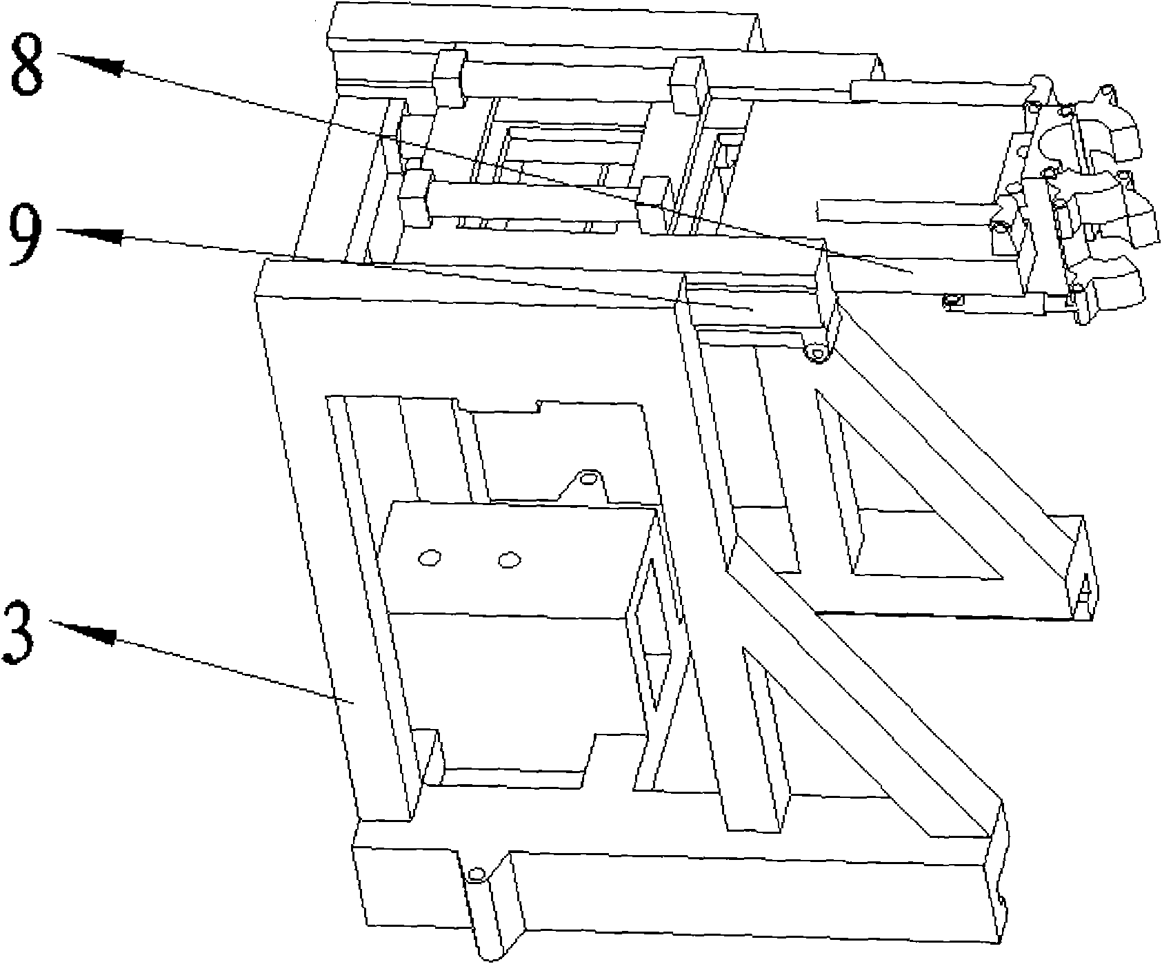 Workover operation mechanization system replacing well mouth manual operation