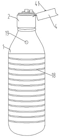 Self-sealing soy sauce bottle