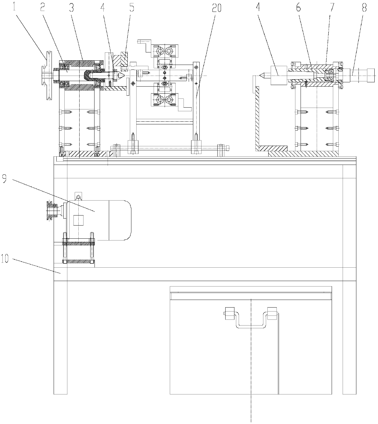 General machine crankshaft crank polishing machine