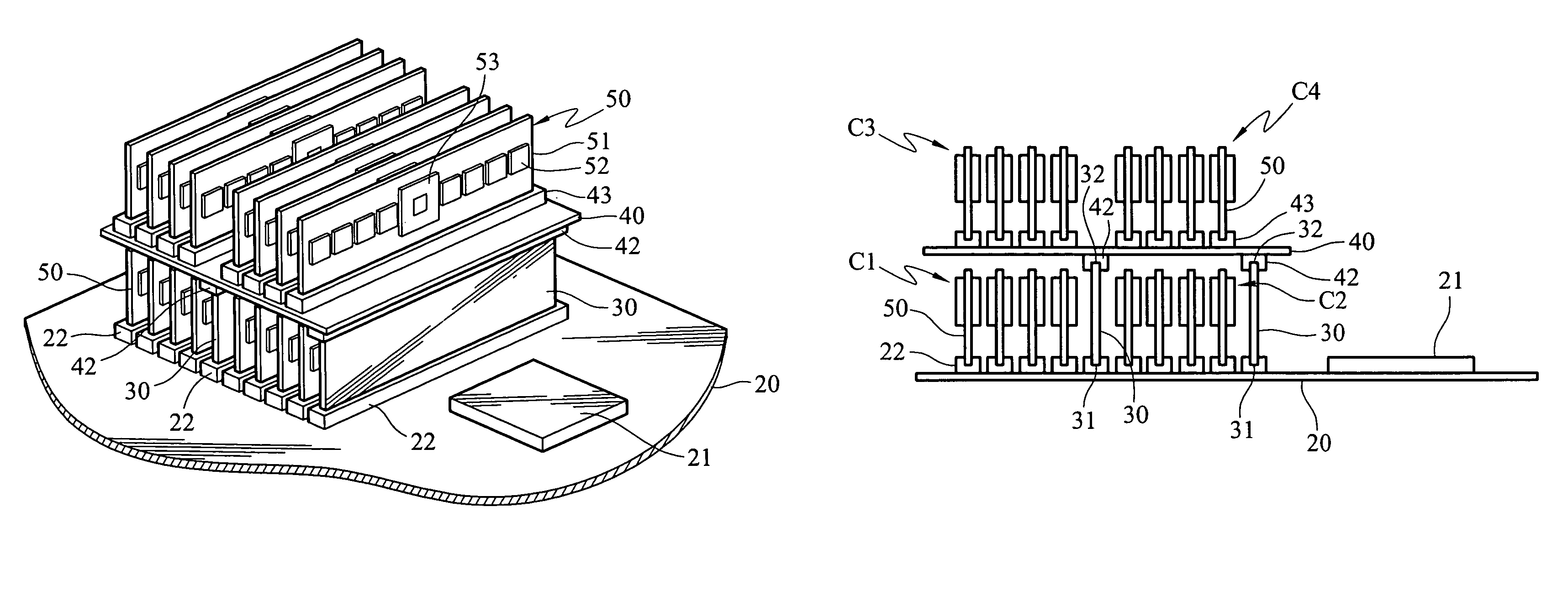 Expansion structure of memory module slot