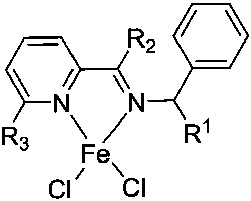 Efficient iron series catalyst for catalyzing isoprene polymerization as well as preparation method and application thereof