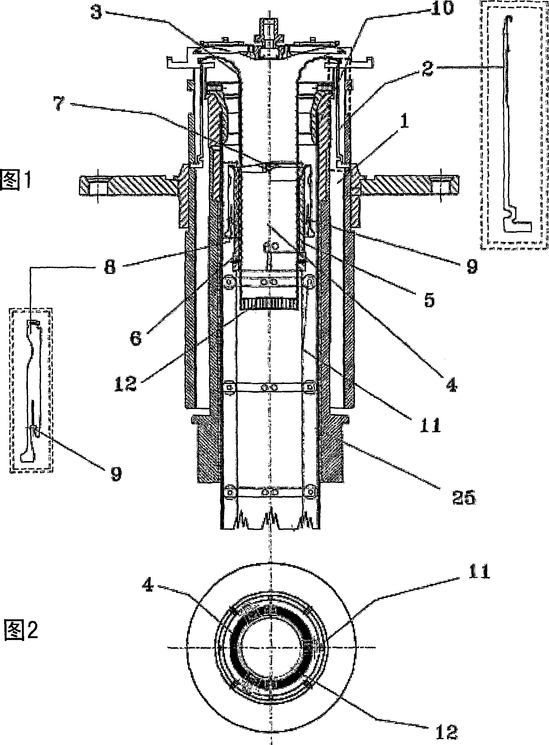 Integrated system for the close-down of the stocking on circular machines for tubular semifinished production in stitch and the device relative to it