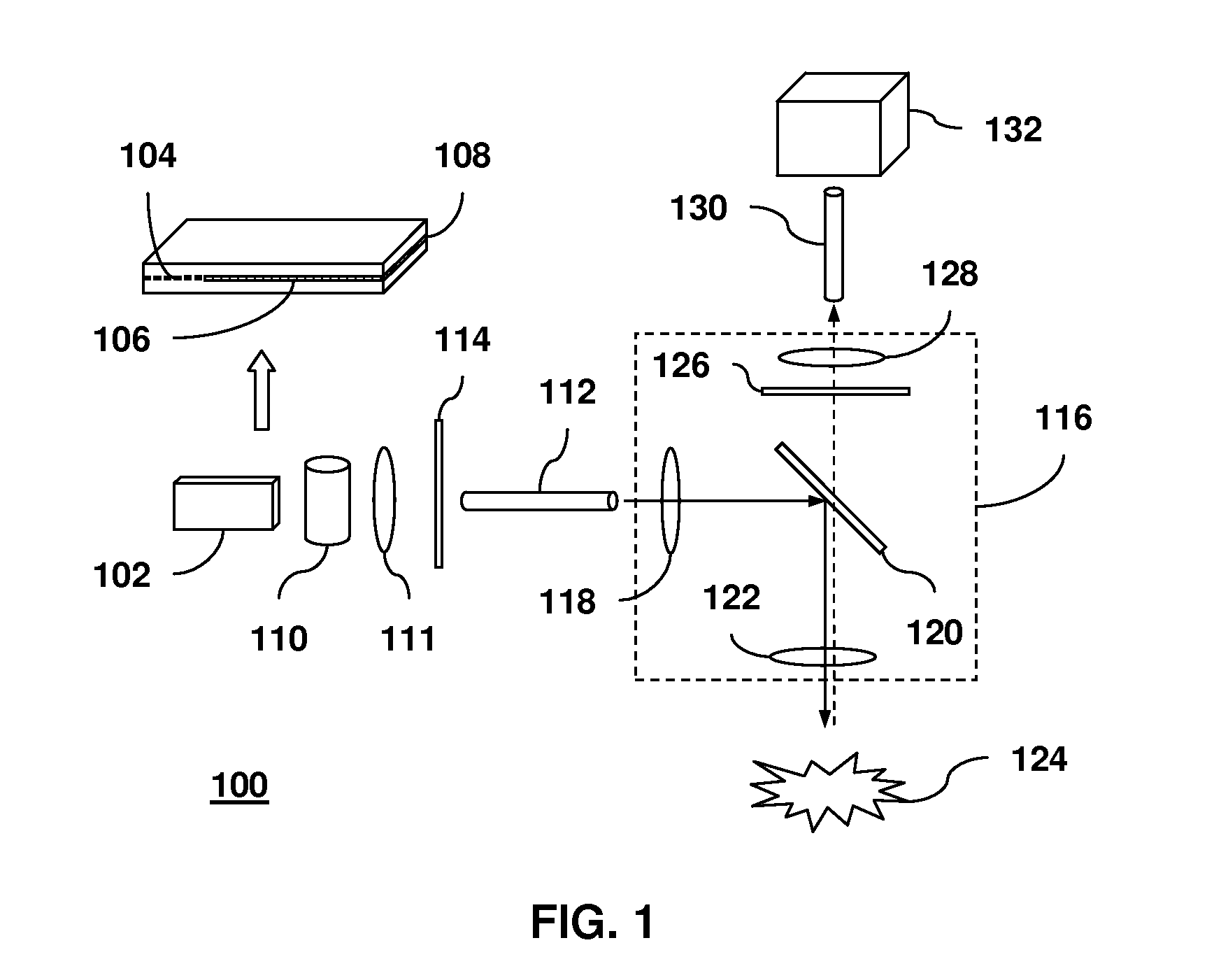 Raman spectroscopic apparatus utilizing internal grating stabilized semiconductor laser with high spectral brightness