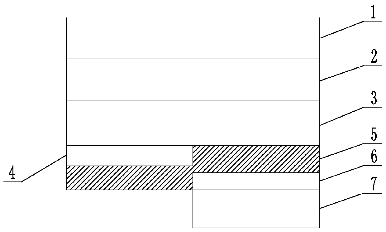 Variable local holographic anti-counterfeiting safety line and preparation method thereof