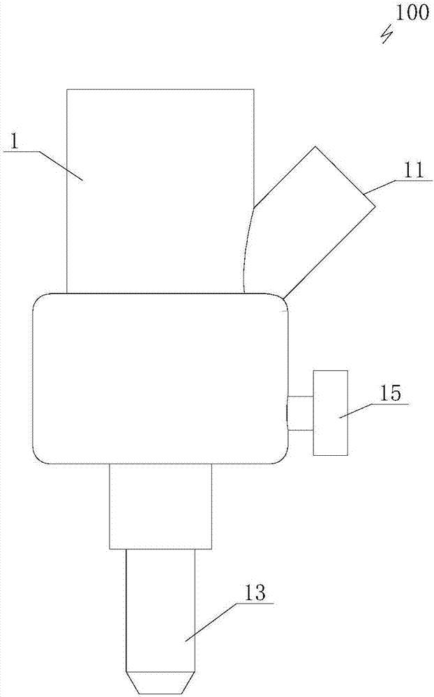 Liquid nitrogen and ice particle abrasive material jet method and generating device thereof