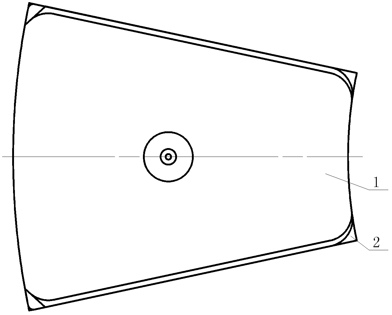 Bidirectional thrust bearing supported by drum-shaped elastic oil tanks