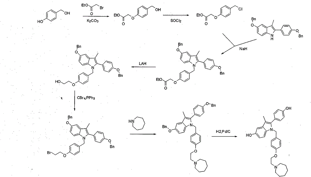 New synthetic method of bazedoxifene