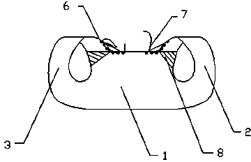 Persistent airway opening pillow