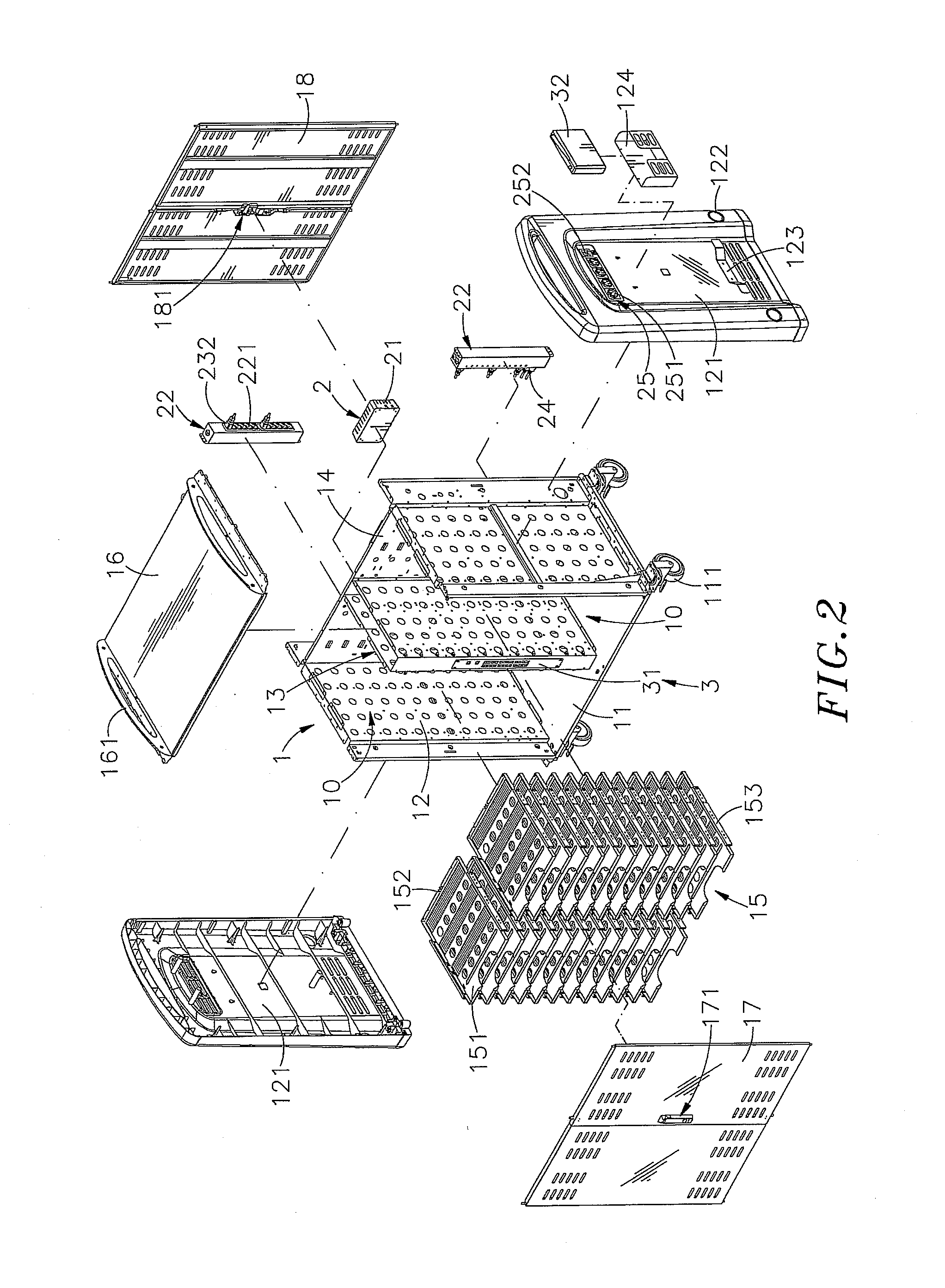 Notebook computer storage and charging cart