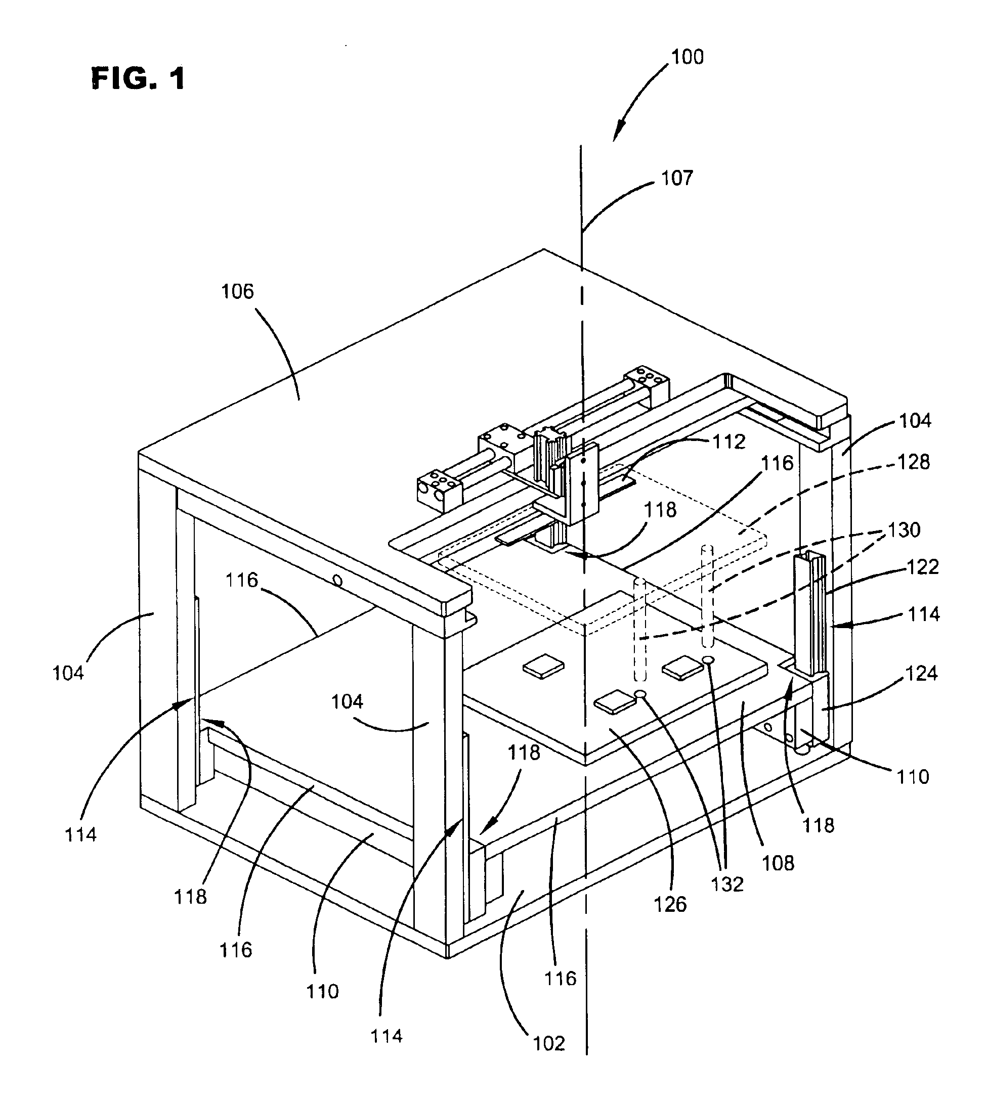 Printed circuit board test fixture that supports a PCB to be tested