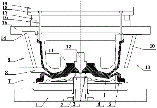 Novel hub die structure