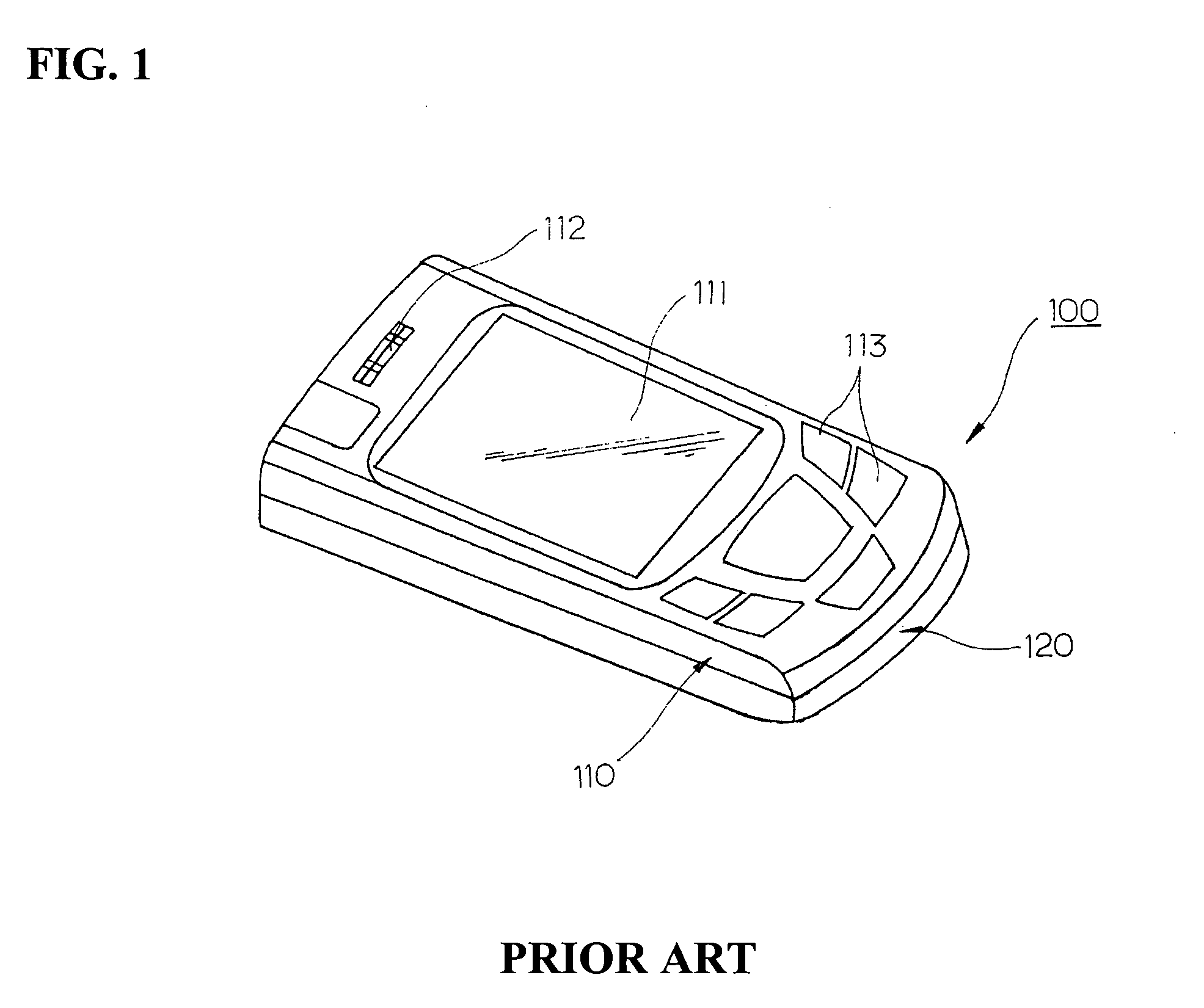 Built-in antenna module for portable wireless terminal