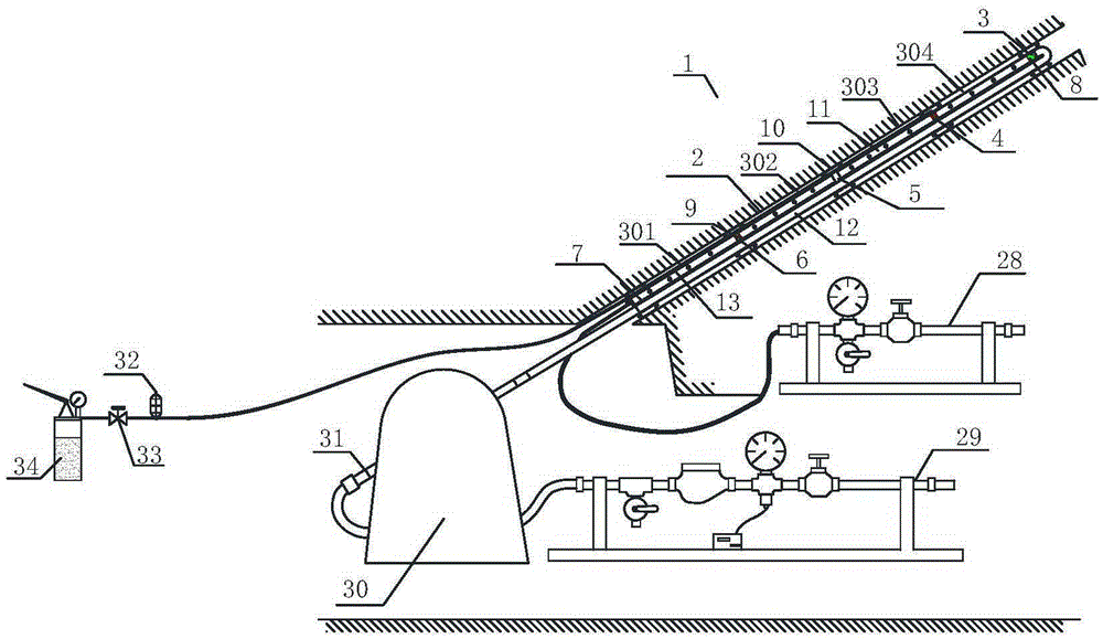 Multi-section plugging double-end observation system