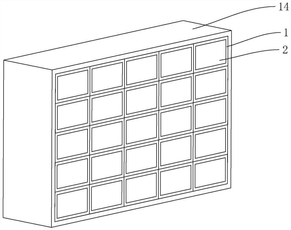 A multifunctional interior decoration partition wall