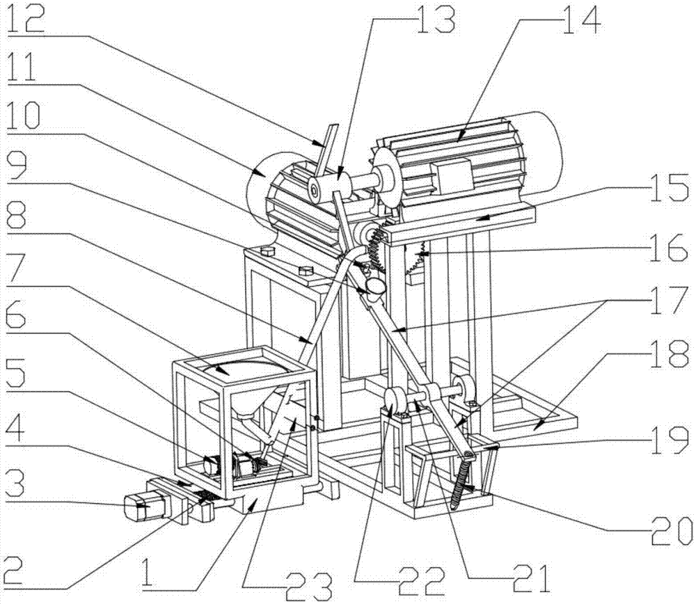 Fully automatic feed feeding machine