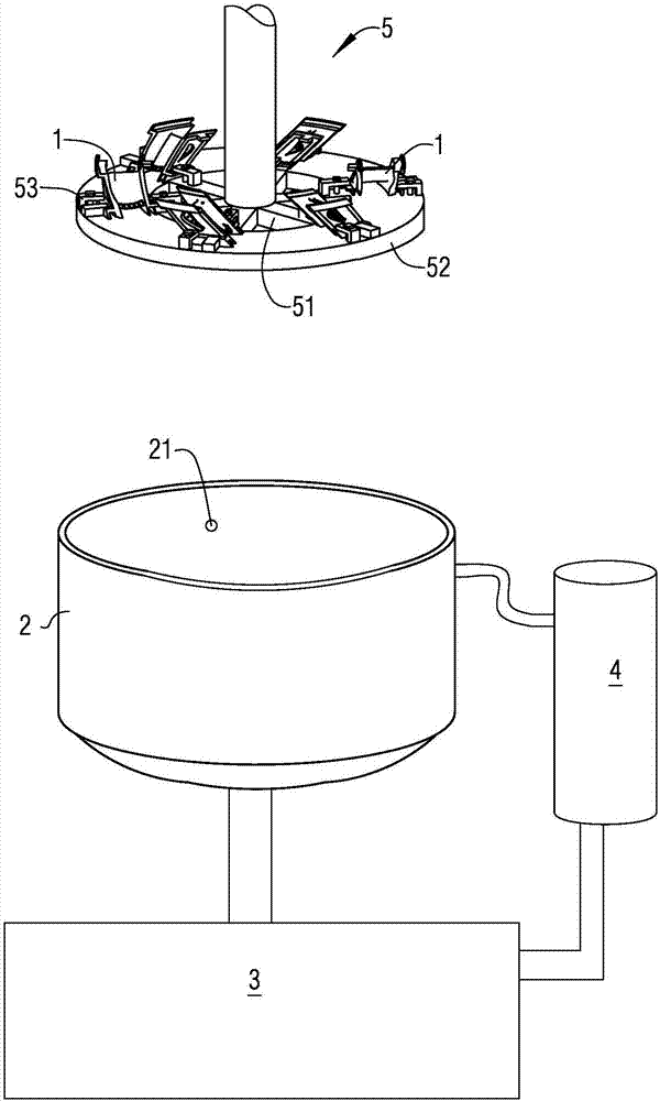 A device for removing low-melting-point alloys in the inner cavity of a blade