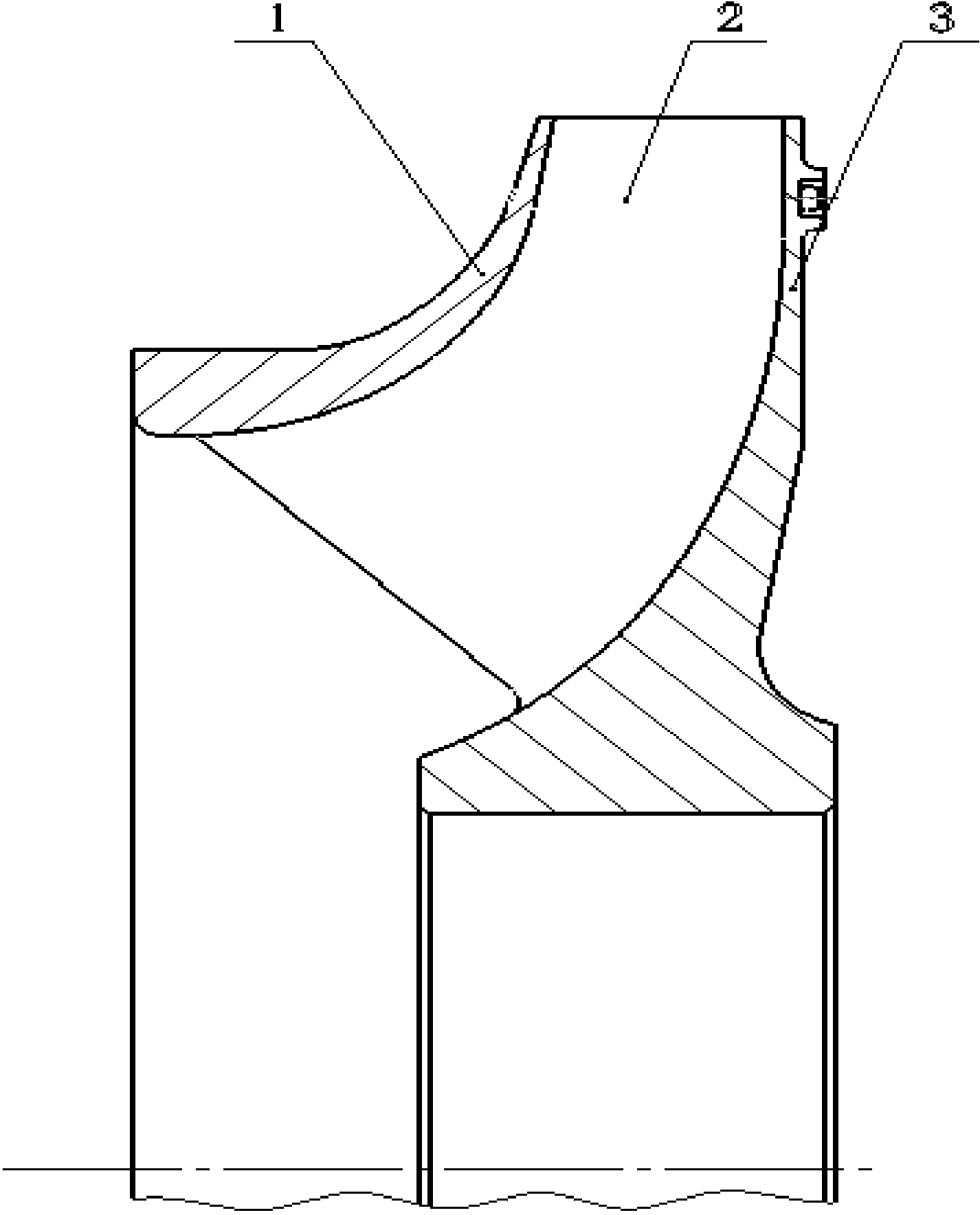 Enclosed impeller of centrifugal compressor