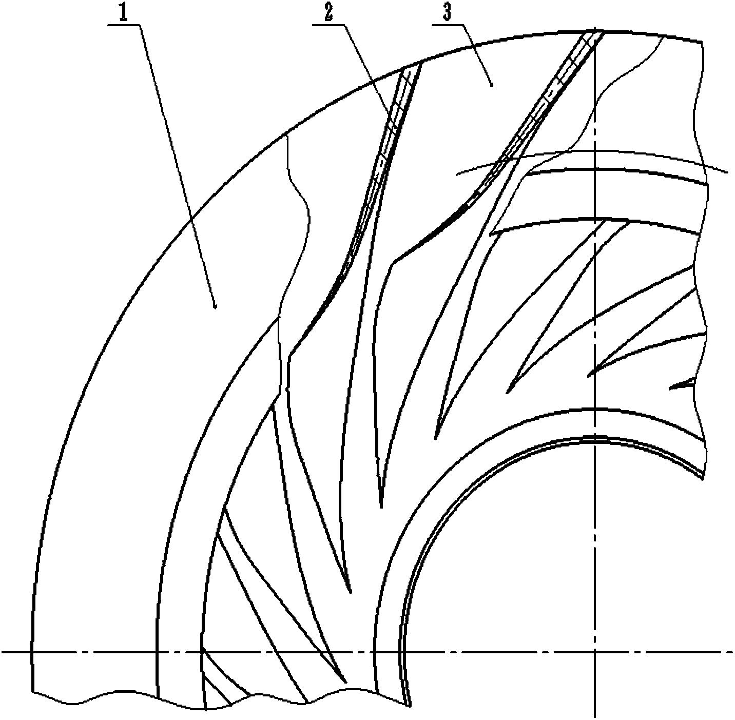 Enclosed impeller of centrifugal compressor