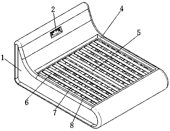 Soft bed designed based on S-shaped somatology