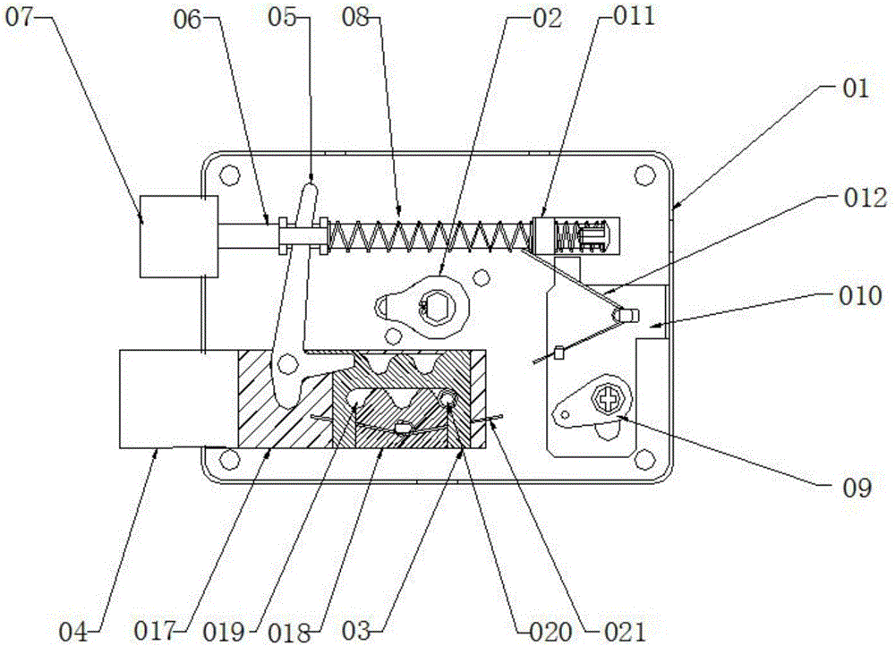 Crescent burglarproof cylinder door lock assembly