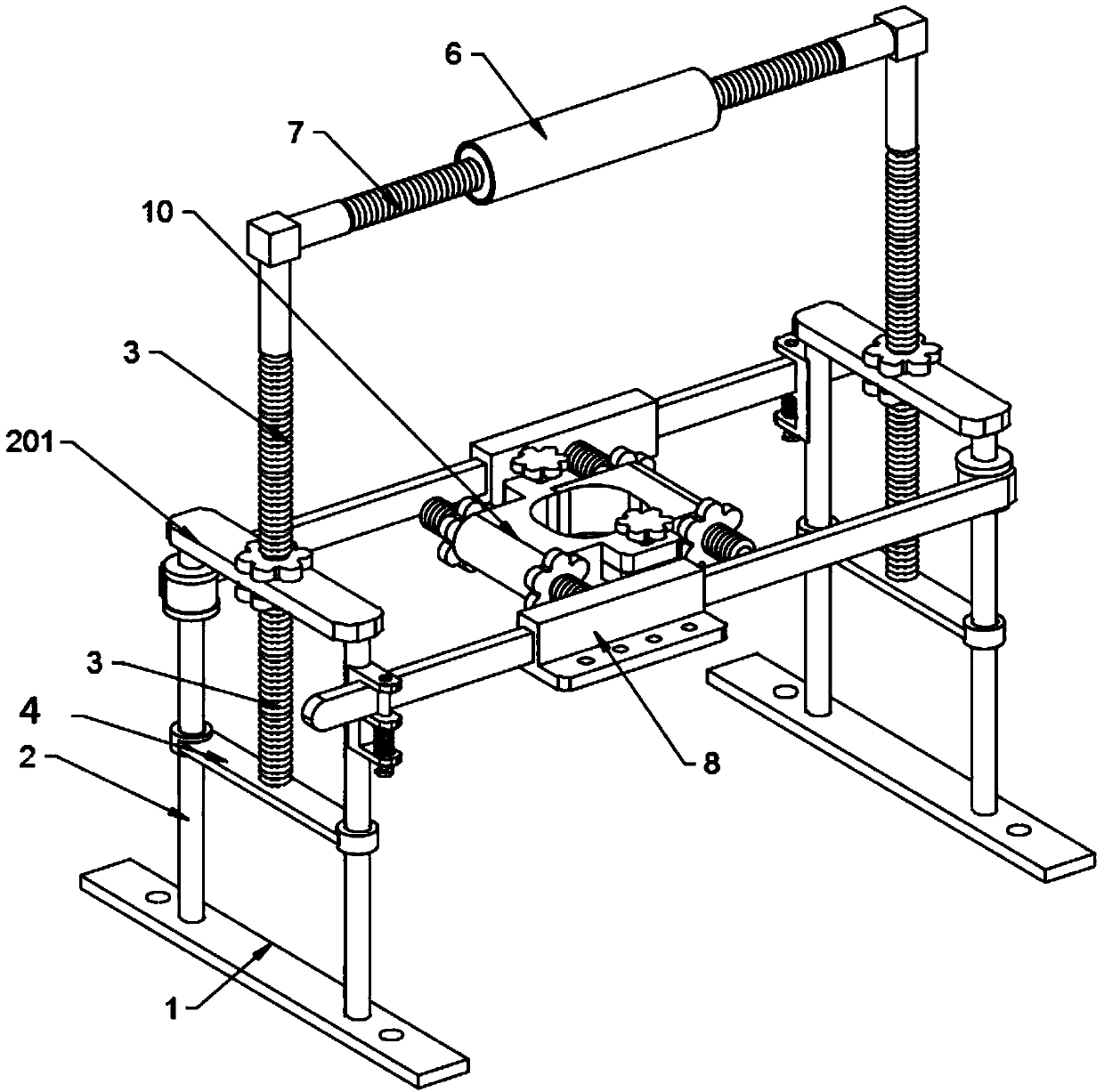 Earlier stage supporting protecting device for high-end precious green planting