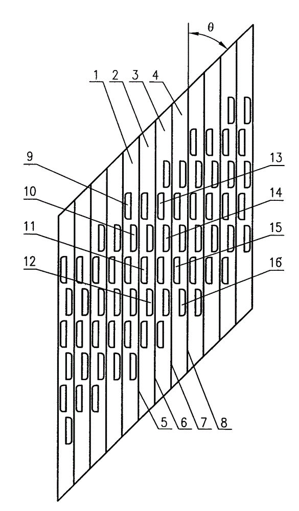 Windowing type corrugated packing sheet