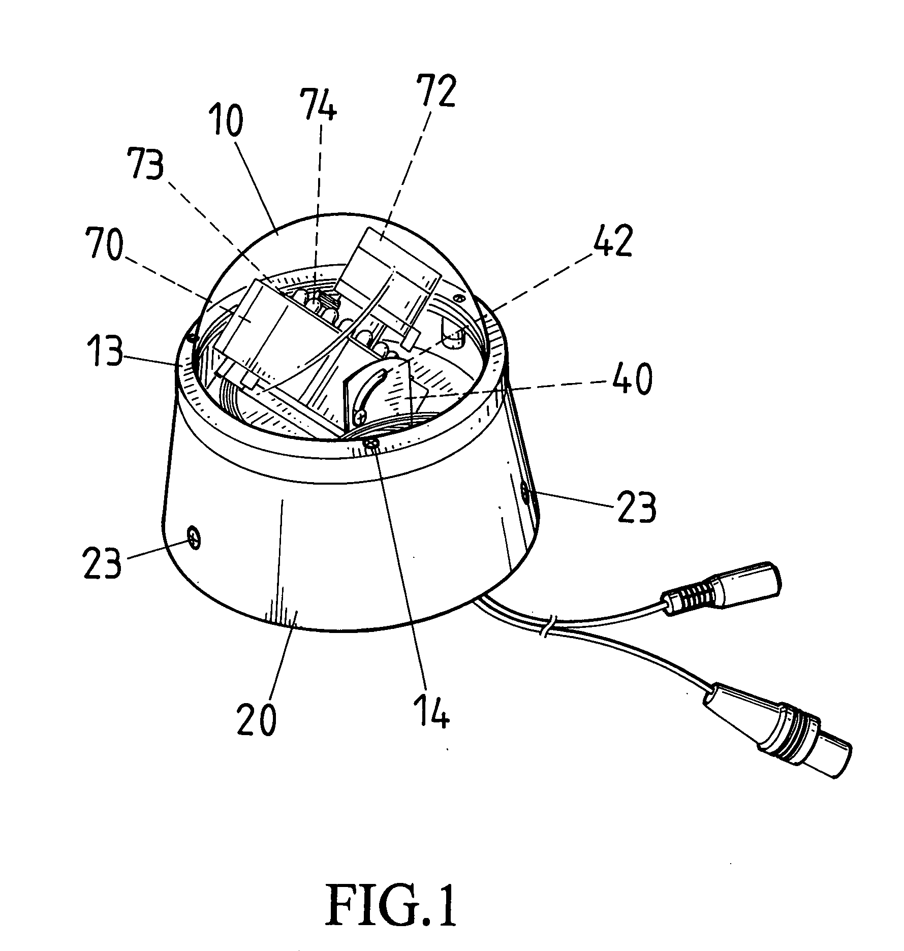 Infrared close-circuit television camera