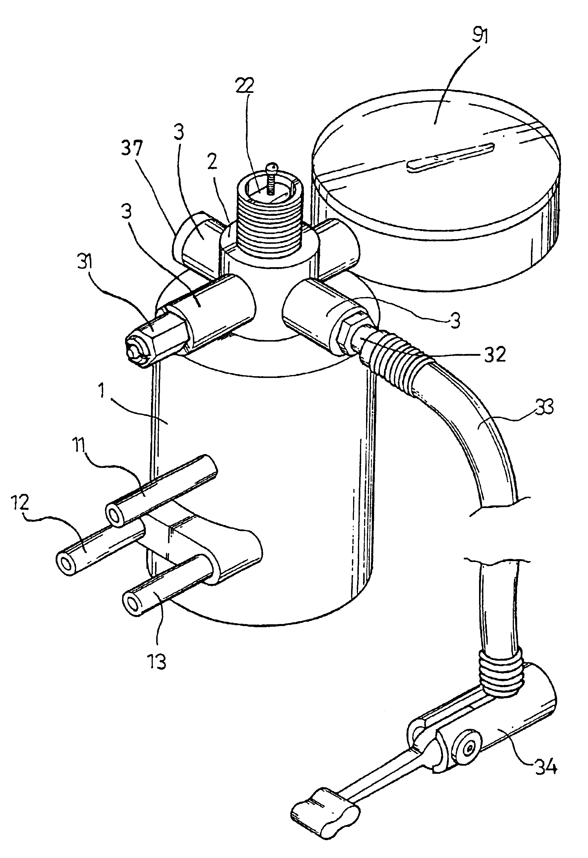 Cylinder housing for air compressor