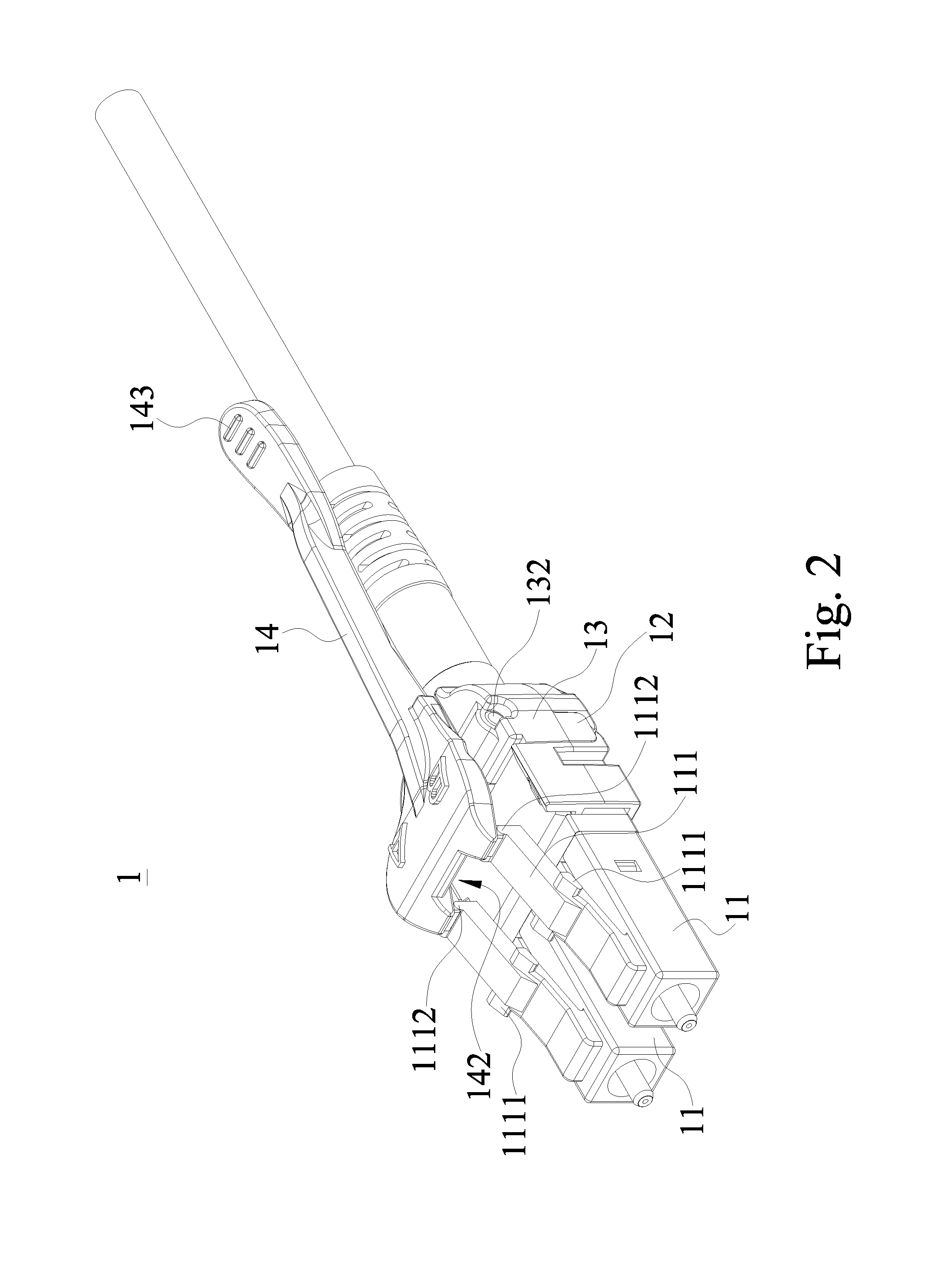 Duplex fiber optic connector plug