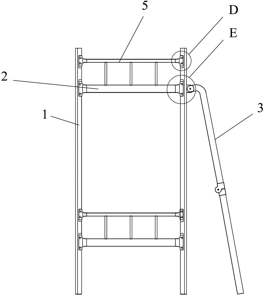 Double-decker bed based on plug-in type guardrail