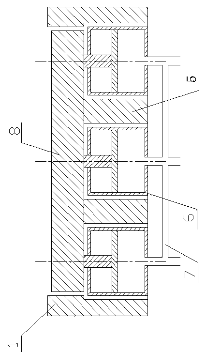 Air cushion single ejector cap of press machine