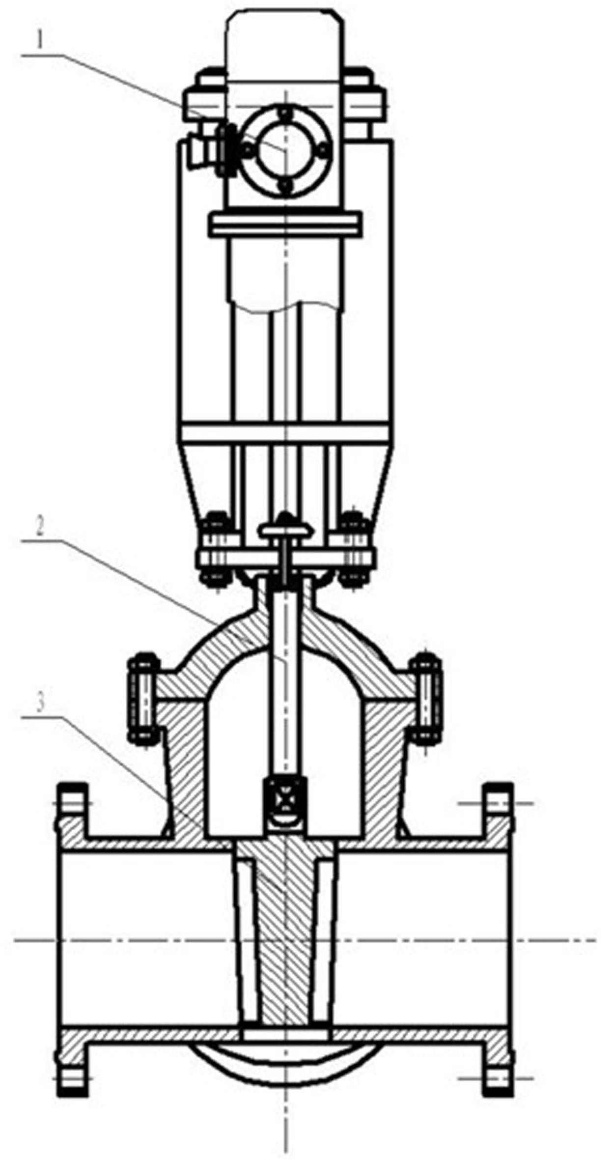 Submersible electrohydraulic control gate valve for mining