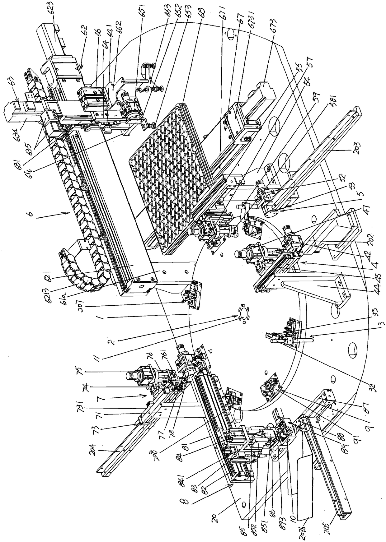 Automatic starter assembly device with starter component capping function