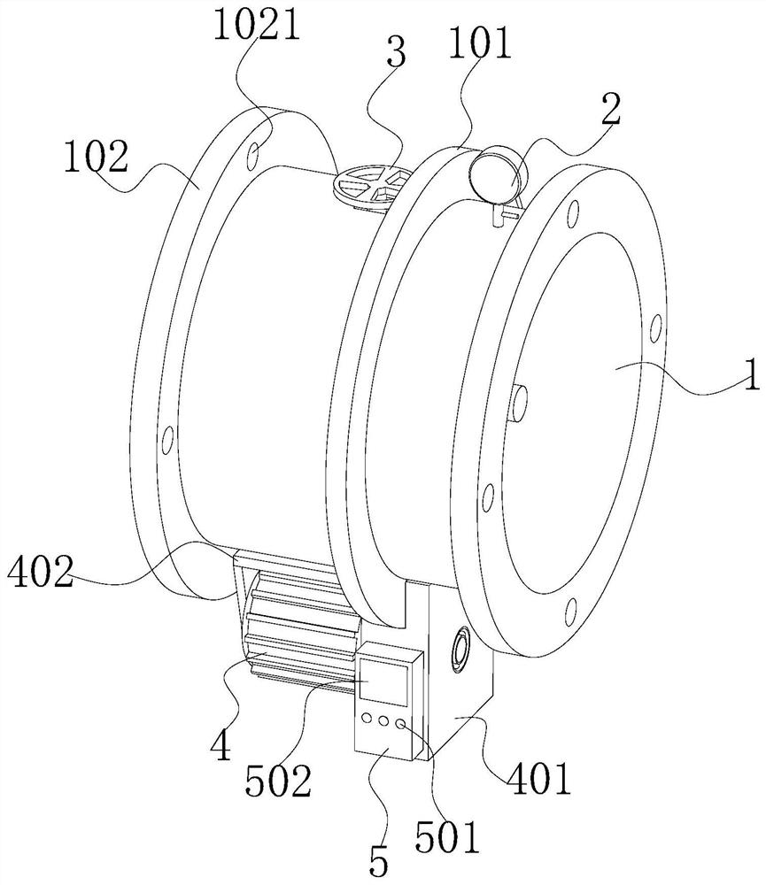 Flow-limiting regulation device for drainage